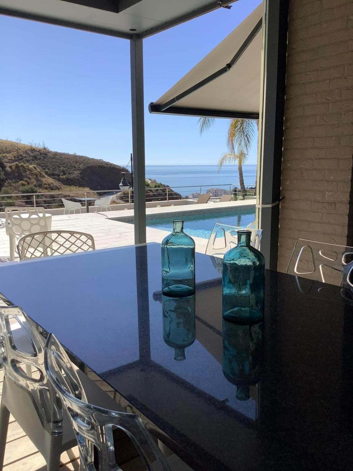Villa de luxe vue mer à Torrox Casa Palmera Esterno foto