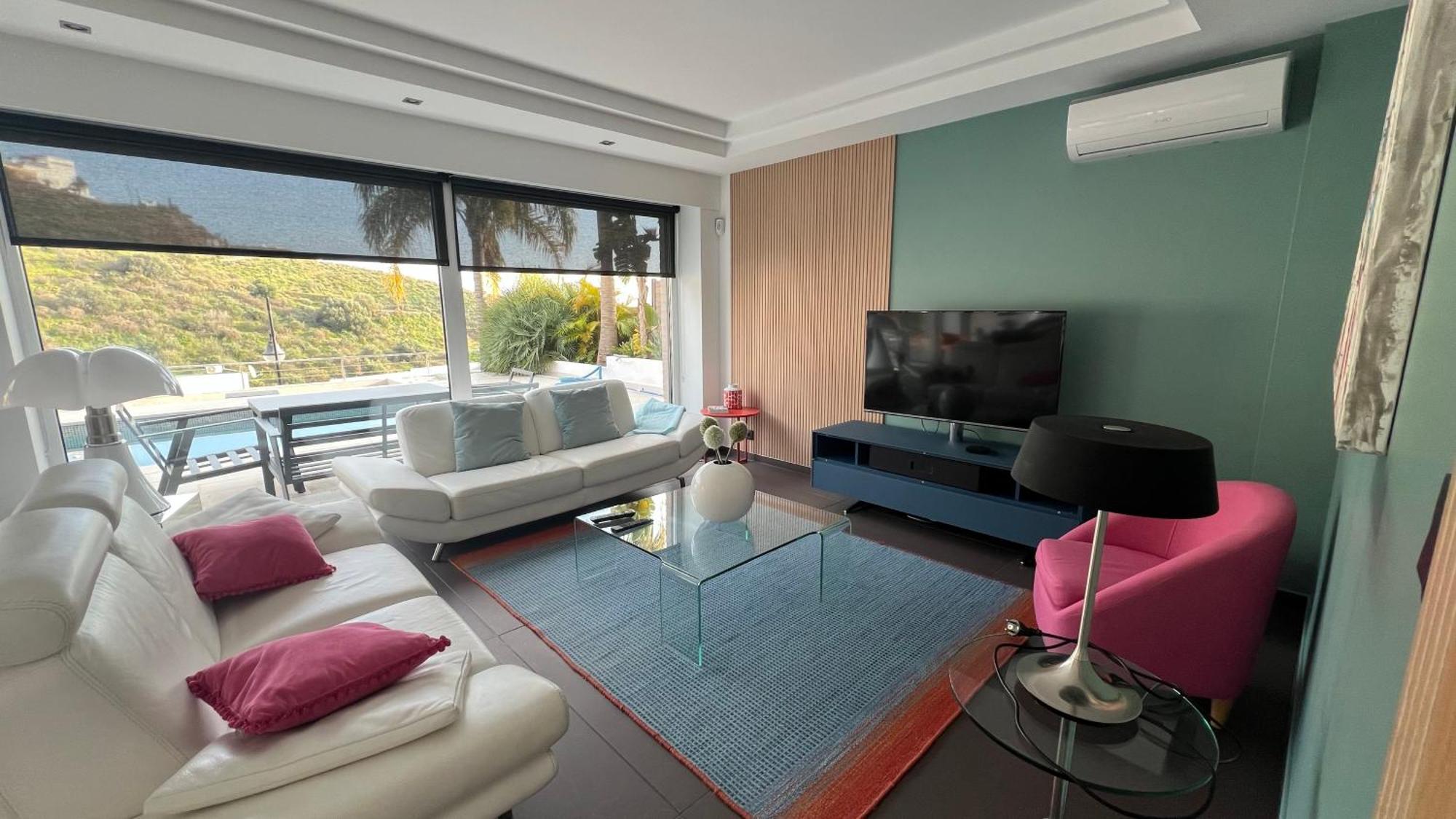 Villa de luxe vue mer à Torrox Casa Palmera Esterno foto